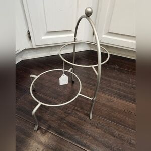 Elegant Silver Plant Stand